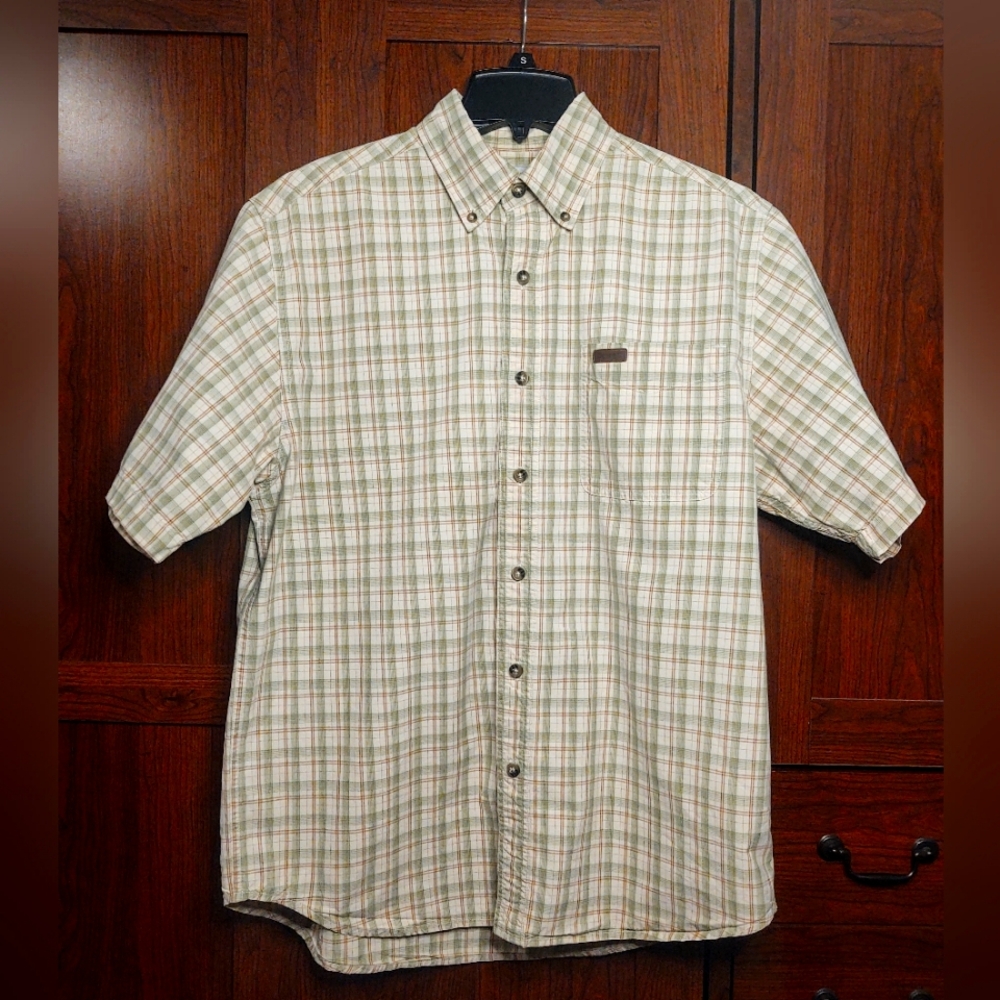 Carhartt Men's Button Up Sz M Short Sleeve EUC